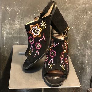 Yoki Peep-toe Slingback High Heel Mule 10